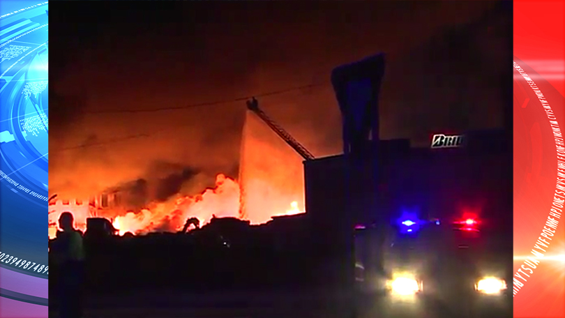 Large fire at Smurfitt Recycling Building on Highway 271 in Fort Smith