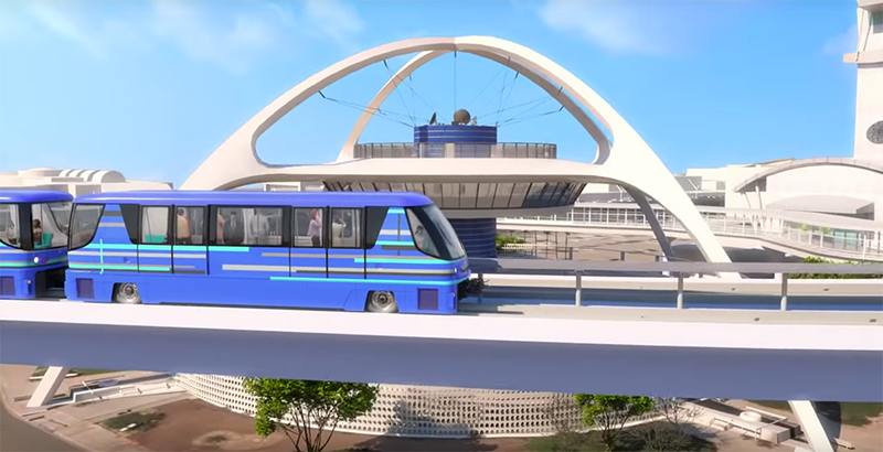 LAX is starting construction on an automated people mover shuttle that connects to 6 Metro Rail lines